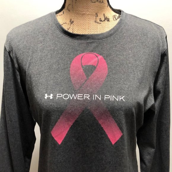 {Under Armour} "Power In Pink" Breast Cancer Long Sleeve Tee - Picture 3 of 9